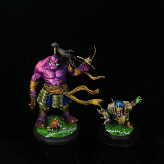 Commission peinture complément Team bloodbowl Orc + Geant proxy