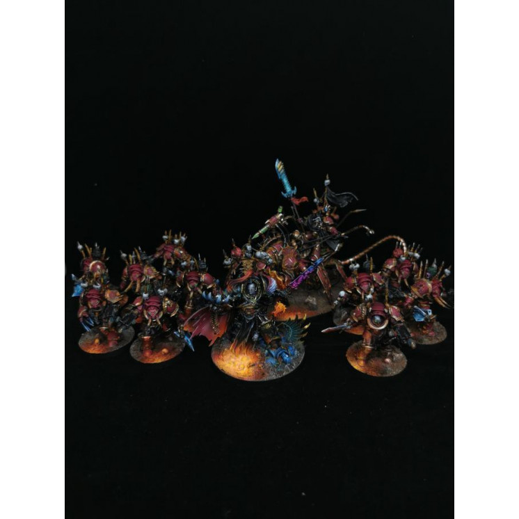 Commission peinture Petite force du Chaos warhammer40K