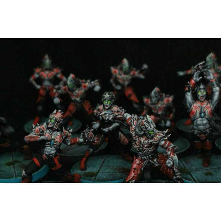 Commission peinture proxy Team bloodbowl Vampire/elfenoir Greebo games