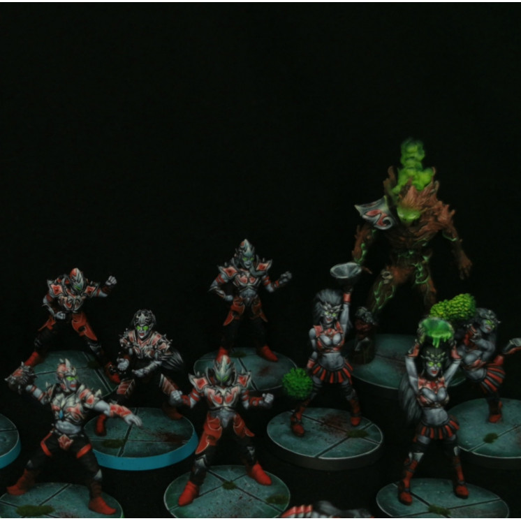Commission peinture proxy Team bloodbowl Vampire/elfenoir Greebo games