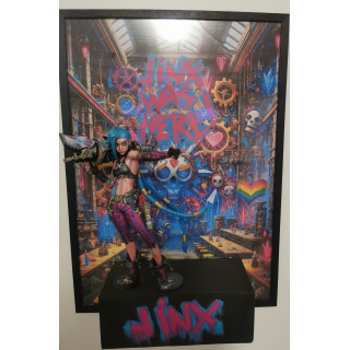 VENDU Tableau 3D JinX League of Legends avec boite de rangement