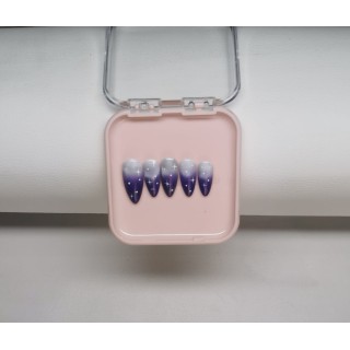Press-on nails Cantarella – Wuthering Waves – Galaxie violette | MyWorldByEnz